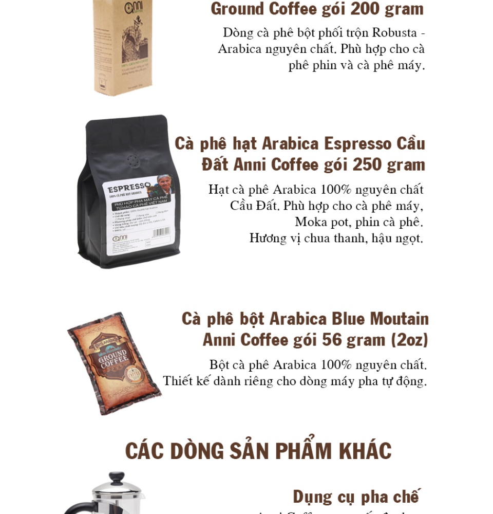 [hcm]cà phê blue mountain arabica anni coffee cao cấp gói 56 gram - cà phê pha máy - đạt chuẩn xuất khẩu mỹ - cà phê nguyên chất 7