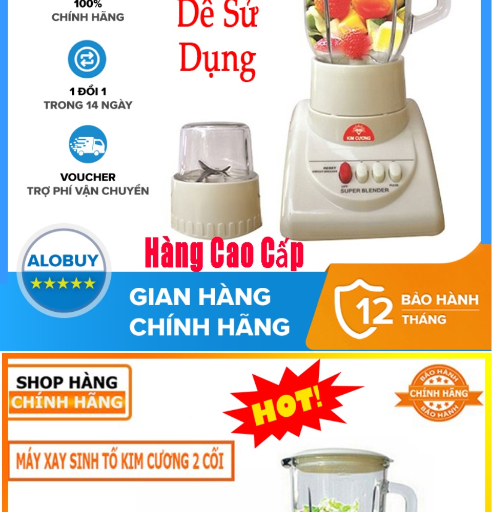 Máy Xay Sinh Tố Kim Cương, Máy Xay Sinh Tố Cầm Tay, Máy Say Sinh Tố Mini, Máy Xay Thịt, Máy Xay Đá , Xay Hoa Quả, Xay Rau Củ, Xay Thức Ăn, Máy Xay Cầm Tay, Phiên Bản Mới Của Việt Nam - Bảo Hành Toàn Quốc 12 Tháng