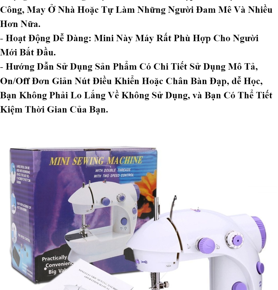 Bán máy may, May may mini gia dinh gia bao nhieu, Máy May Mini Hai Tốc Độ Loại Tốt Nhập Khẩu Công Ty, Giá Khuyến Mại Giảm 50% , Bảo Hành Uy Tín 1 Đổi 1