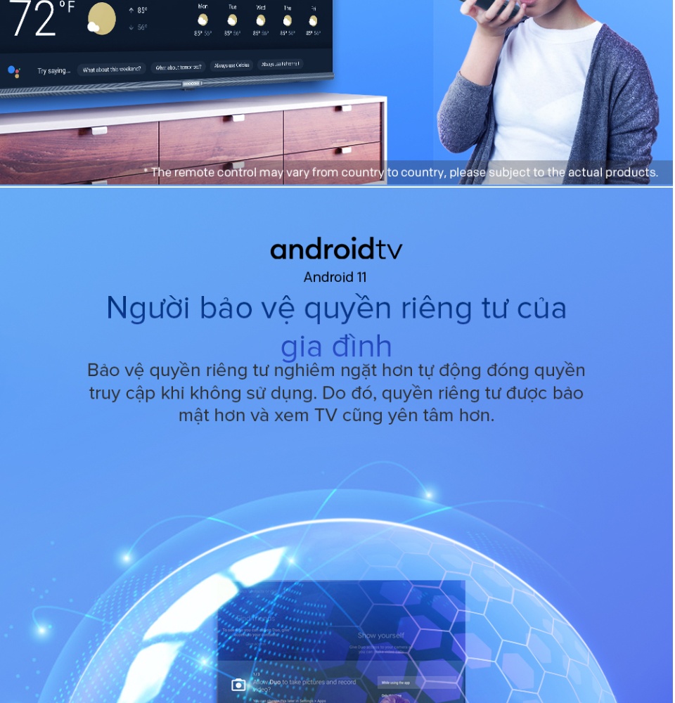 SMART TV FHD Coocaa 43 inch-Android 11 TV-Wifi-viền mỏng-Model 43S7G 2 years warranty Tặng 24 tháng Clip TV