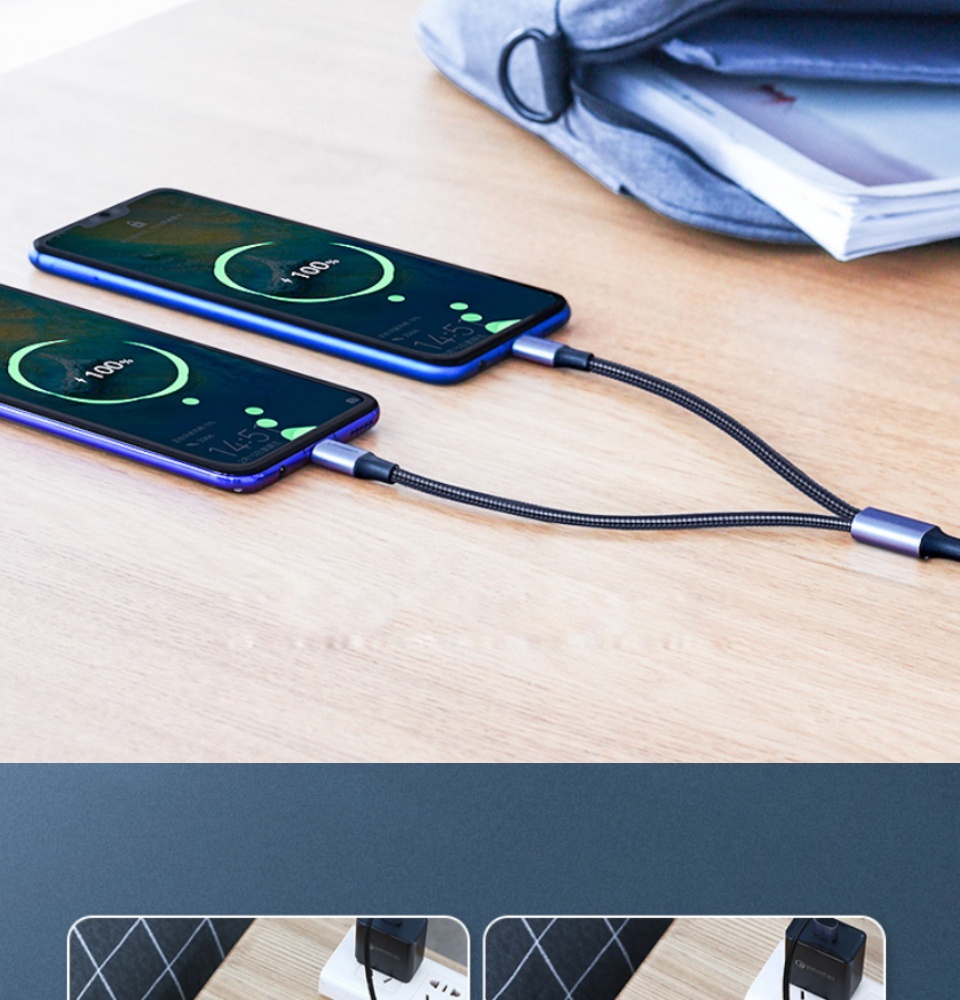 Cáp sạc 2 trong 1 cổng Micro USB và USB-C UGREEN US196 US197 - Hỗ trợ sạc nhanh, dài 1m, tương thích với điện thoại Samsung / Xiaomi / Oppo / Huawei / OnePlus / Redmi / Realme Cáp sạc 2 trong 1 cổng Micro USB và USB-C UGREEN US196 US197 - Hỗ trợ sạc nhanh, dài 1m, tương thích với điện thoại Samsung / Xiaomi / Oppo / Huawei / OnePlus / Redmi / Realme