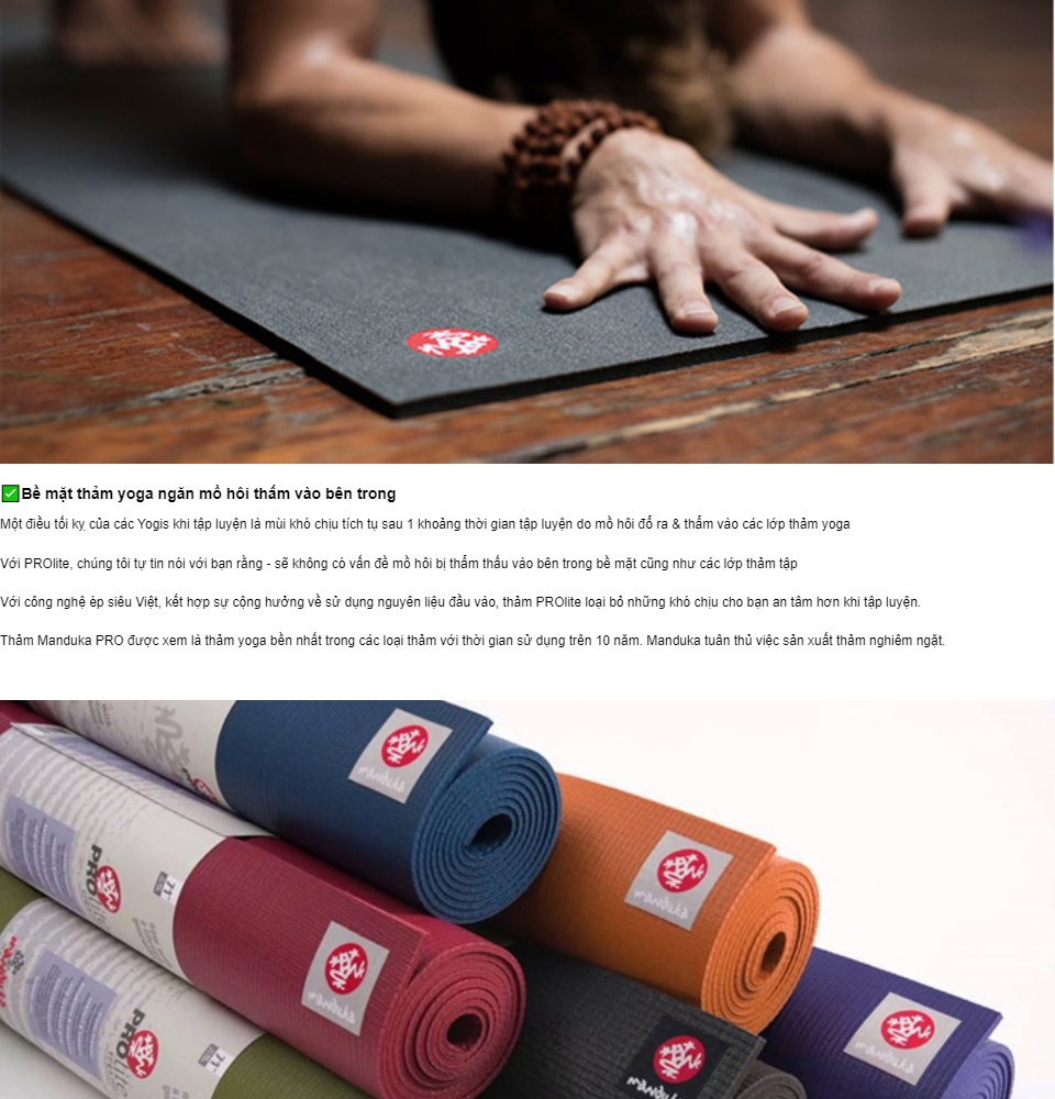 Thảm tập yoga Manduka – PROlite 5mm