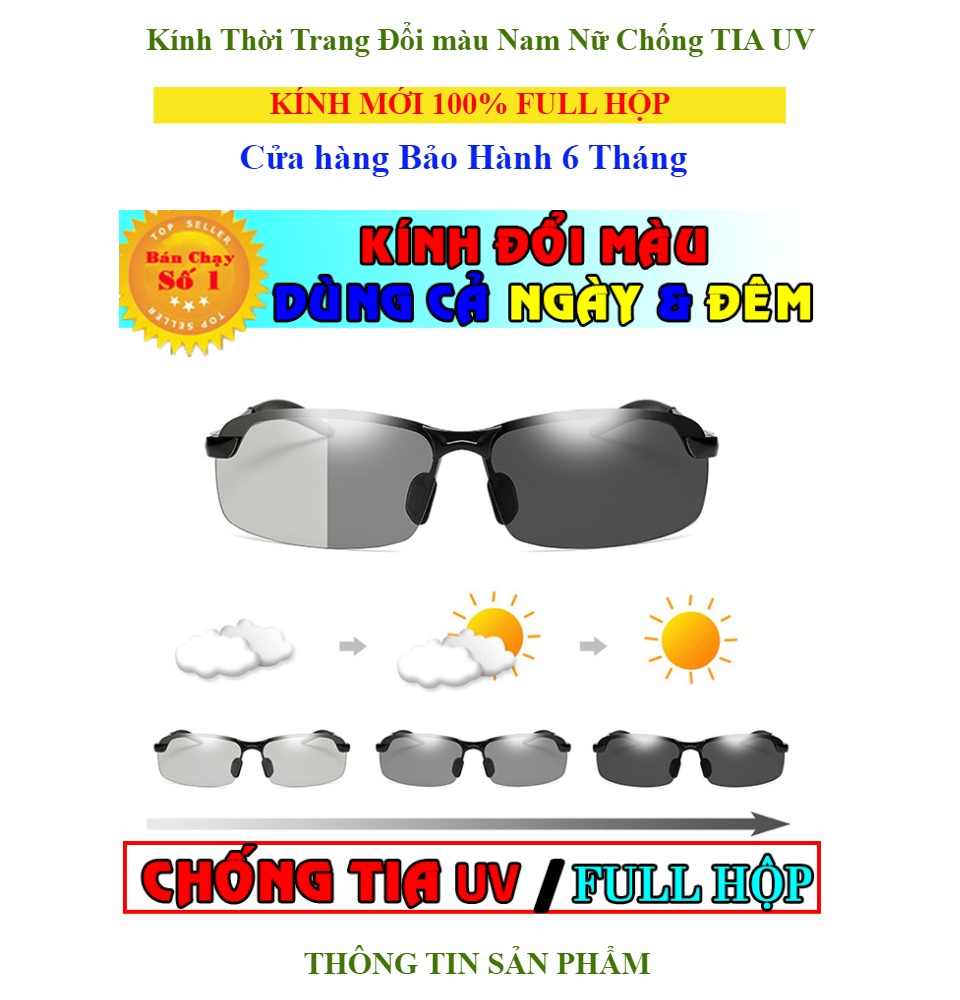 Kính đổi màu kính râm kính mát nam mắt kính polarized phân cực - Chống
