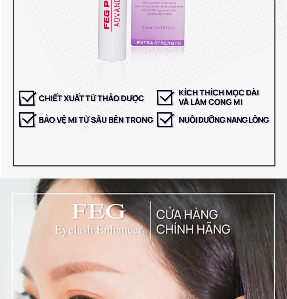 Serum Dưỡng Mi FEG Pro Advanced 3ml