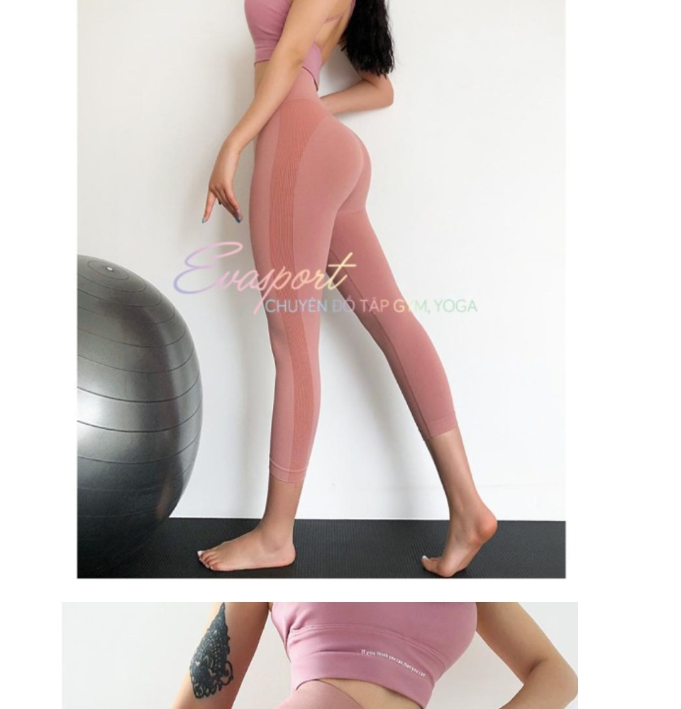 Quần Lửng Tập Gym Nữ Cap Cao Tập Yoga Thể Thao Aerobic Nữ Legging MISSHINE