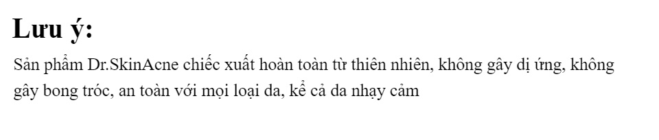 Kem Mụn Dr SKIN ACNE
