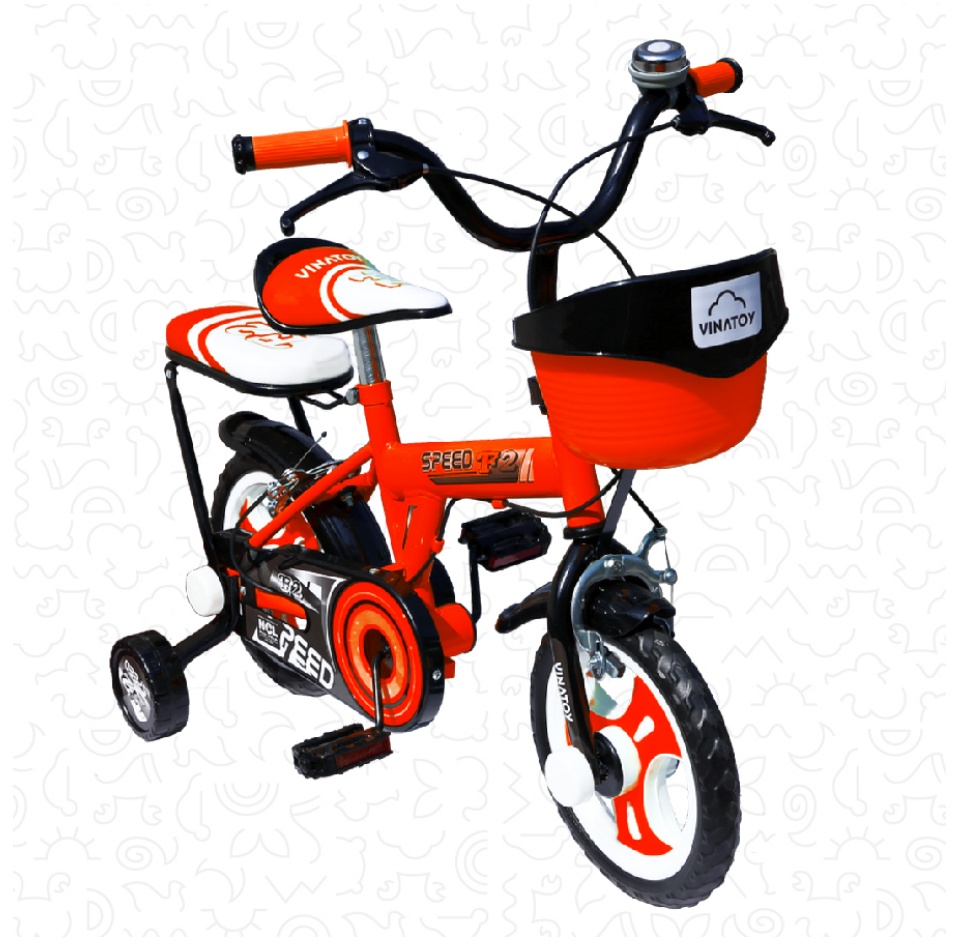 Xe Đạp Trẻ Em Nhựa Chợ Lớn 12 inch K103 Dành Cho Bé Từ 2