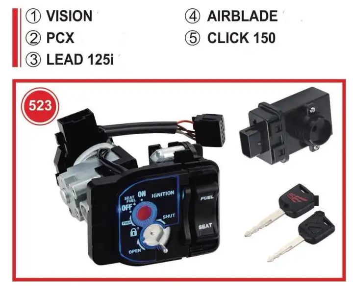 ổ khóa thông minh dòng 2 cạnh mặt đèn led tìm xe trong bán kính 30-50m.chống trộm báo động
