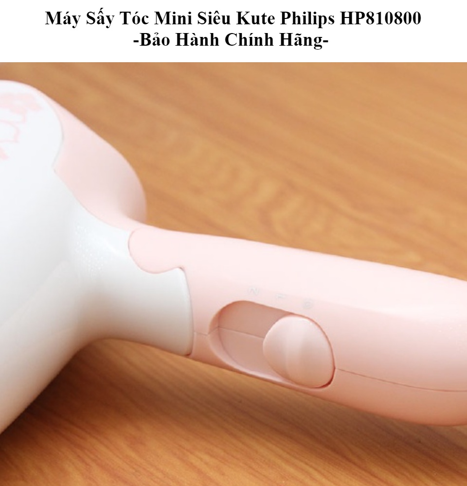 Máy Sấy Tóc Mini Siêu Kute Philips HP810800 - Bảo Hành Chính Hãng - Điện