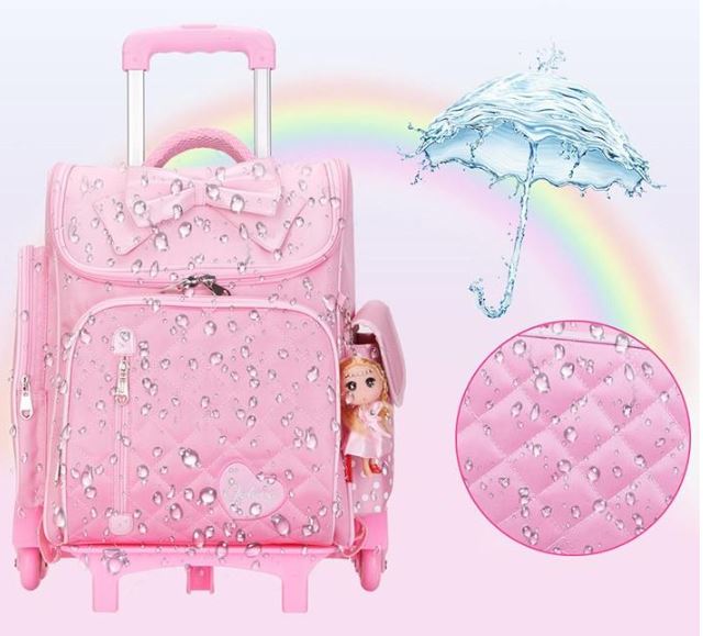 Balo chống gù nhật bản Balo Kéo 6 Bánh Học Sinh Balo kéo cho học sinh Balo 6 bánh chống gù lưng học sinh Golove. Chất Liệu Vải Canvsa Độ Bền CaoChống Bám Bụi Chống Thấm Nước Ẩm Ướt Dễ Thương. Bảo Hành