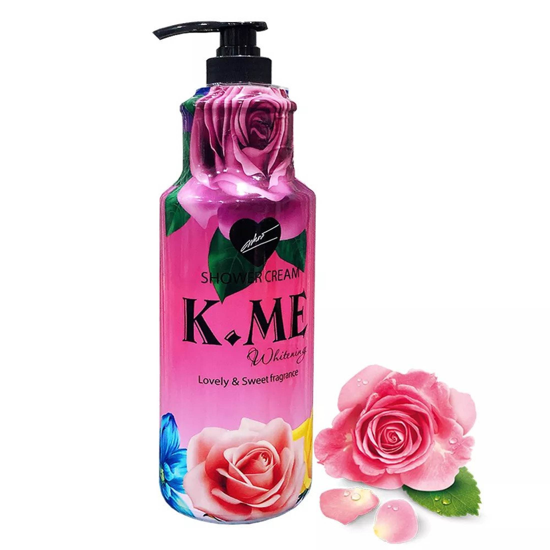 Sữa tắm trắng da hương hoa hồng k.me thái lan dung tích 1200ml