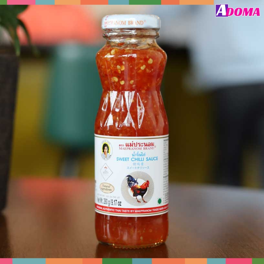 sốt ớt chua ngọt thái lan mae pranom 980g adoma dùng để chấm đồ nướng chiên ngon tuyệt - gia vị thái lan 7