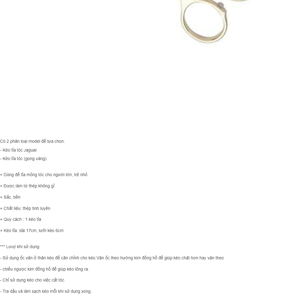 KÉO TỈA TÓC CAO CẤP, thiết kế gọn gàng dễ thao tác cho người thuận tay phải- sang trọng và sắc bén