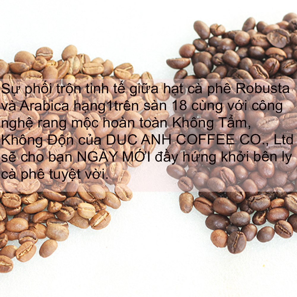 coffee 1kg cà phê rang mộc gói đậm gu thành phần 80% robusta + 20% arabica - cafe ngon nguyên chất đến từ đắk lắk - 2 gói mỗi gói 500gr - cam kết nguyên chất - xay sẵn dùng pha phin 2