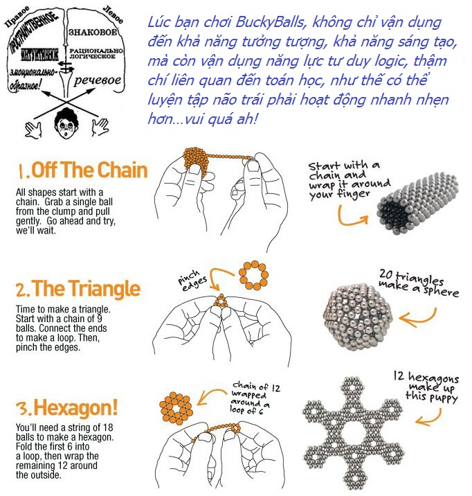 Nam châm xếp hình buckyballs 6 màu mới nhất tại Việt Nam - 10