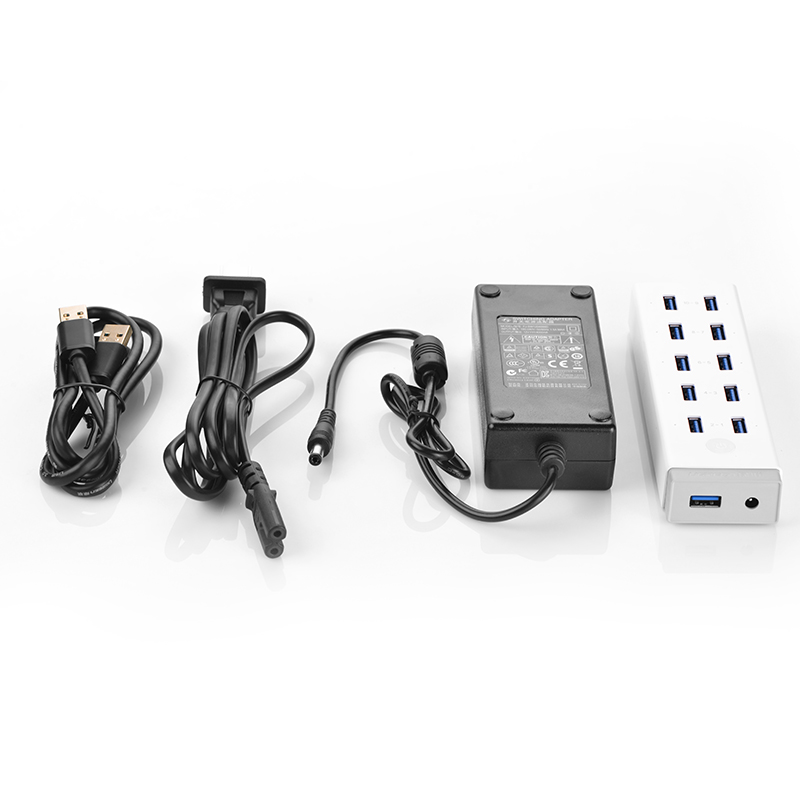 Hub đa chức năng 10 cổng USB 3.0 dài 1m UGREEN CR117 20297 Hub đa chức năng 10 cổng USB 3.0 dài 1m UGREEN CR117 20297