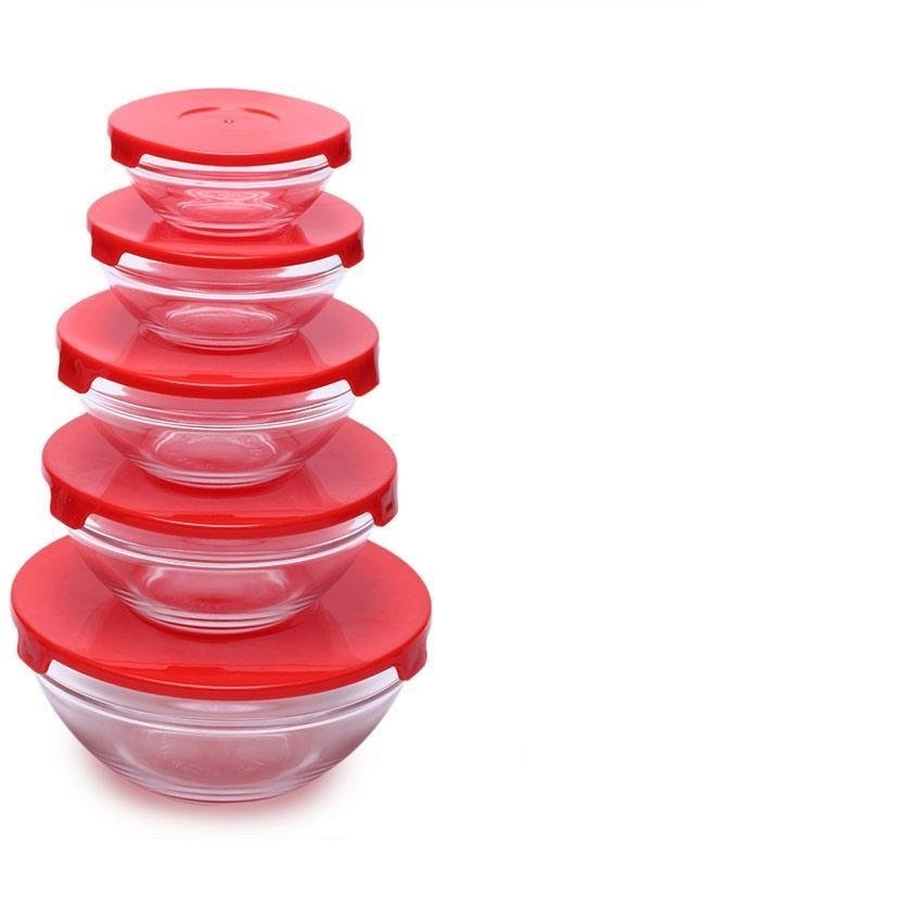 Bộ 5 thố thủy tinh Glass Bowl