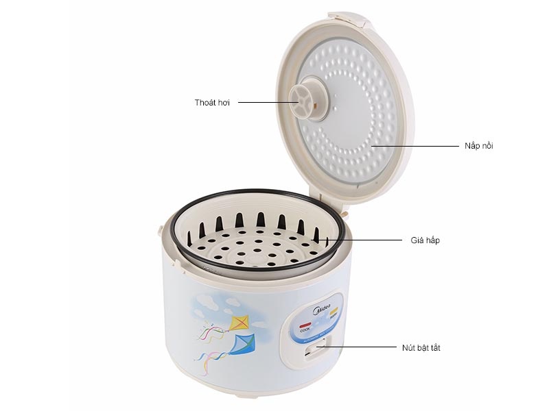 Nồi cơm điện MIDEA 1L MR-CM1001