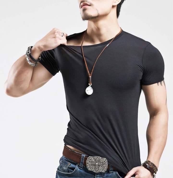 Áo thun nam Body cổ tròn Hàn Quốc cực hot 3