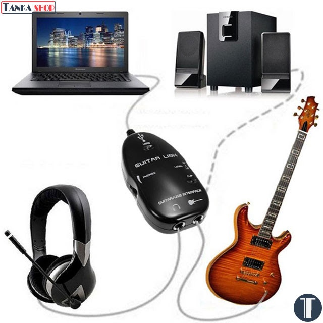 kết nối đàn guitar với máy tính để thu âm
