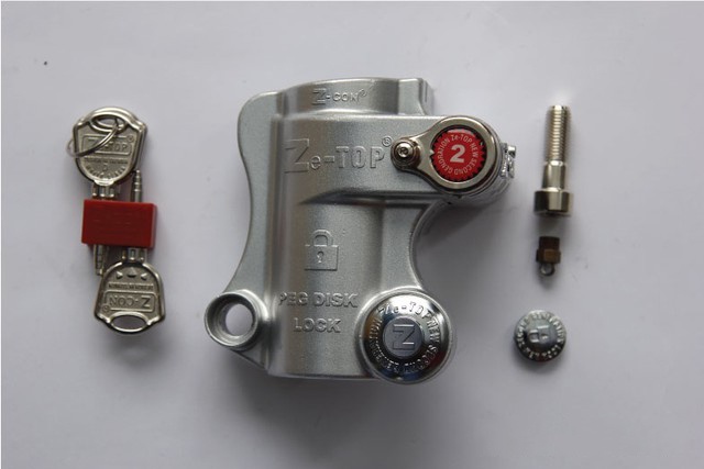 Khóa đĩa chống trộm xe máy, heo dầu Z-con - Sirius - 15