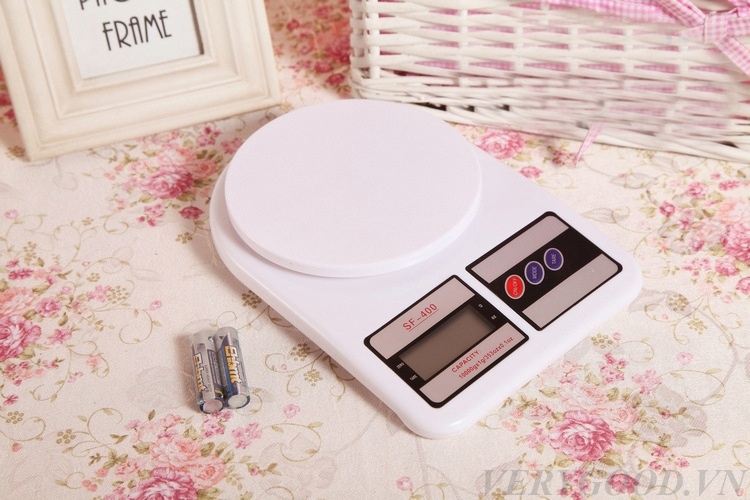 Pin cân điện từ Electronic Kitchen Scale SF 400 mini 7kg