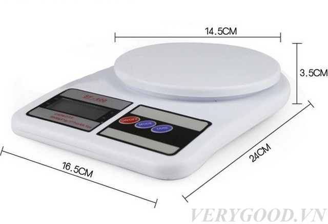 Cân điện tử giá rẻ SF 400 Electronic Kitchen Scale 7kg