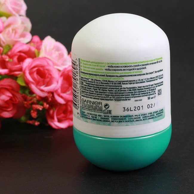 Lăn khử mùi Garnier Minera dạng sáp 48h Nga 5
