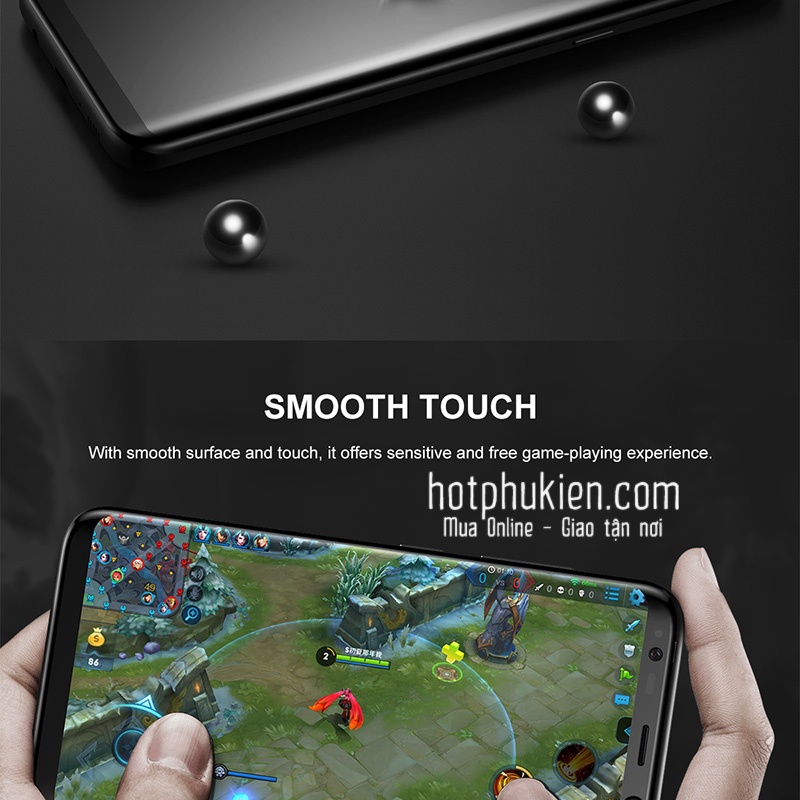 Cường lực Samsung Galaxy S8 / S8 PlusBaseus 3D Arc cao cấp full màn hình