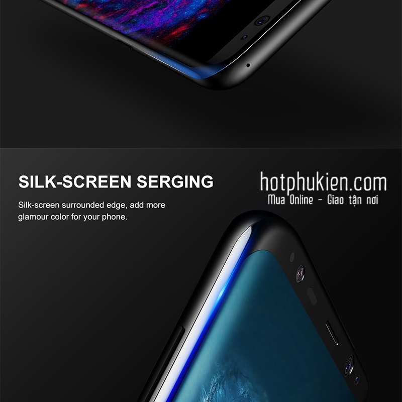 Cường lực Samsung Galaxy S8 / S8 PlusBaseus 3D Arc cao cấp full màn hình