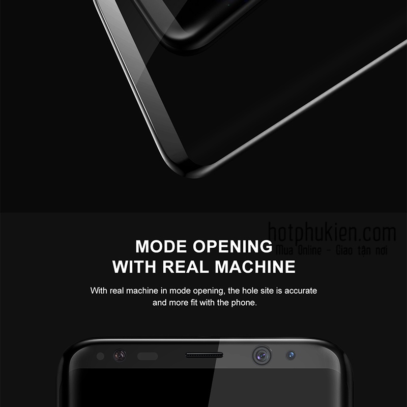 Cường lực Samsung Galaxy S8 / S8 PlusBaseus 3D Arc cao cấp full màn hình
