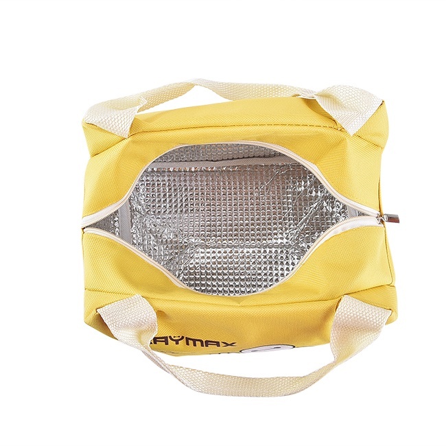 Túi giữ nhiệt Bay Max loại dày cao cấp cực kute - vàng 4