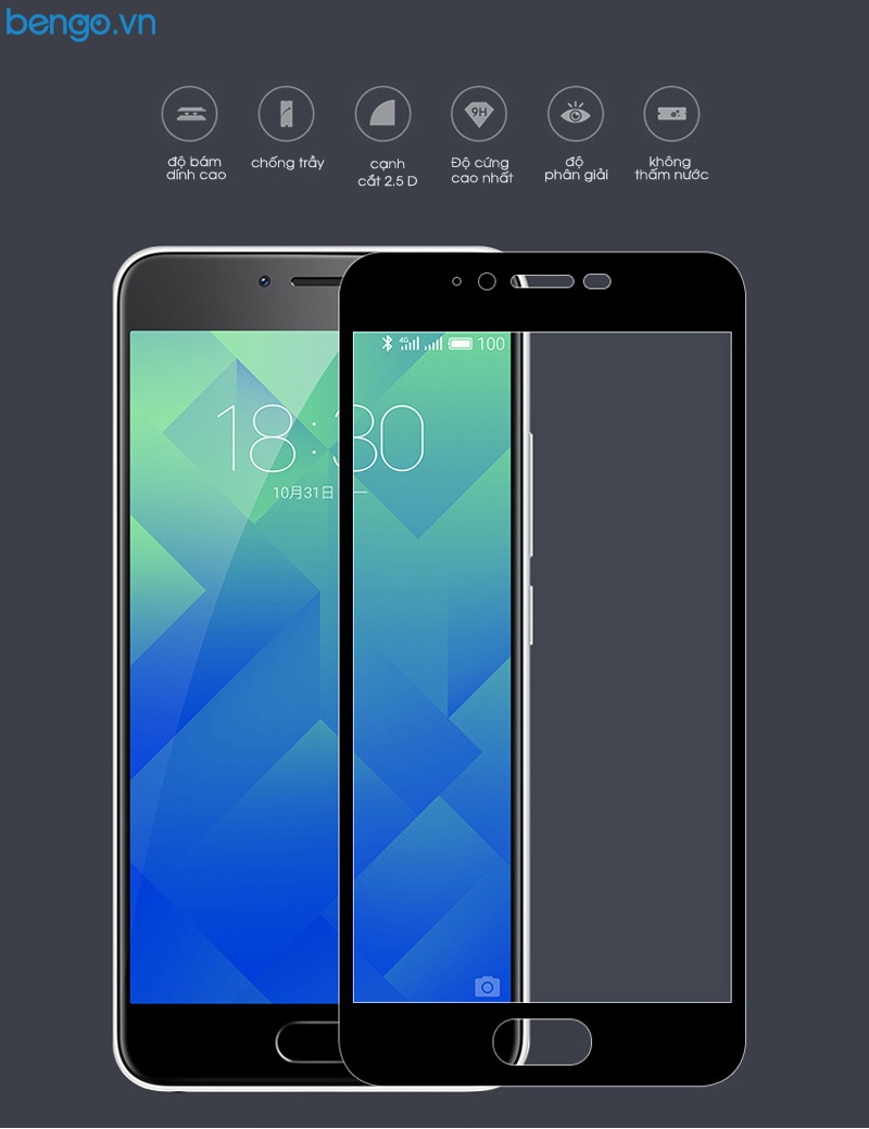 Dán màn hình cường lực Meizu M5 Note