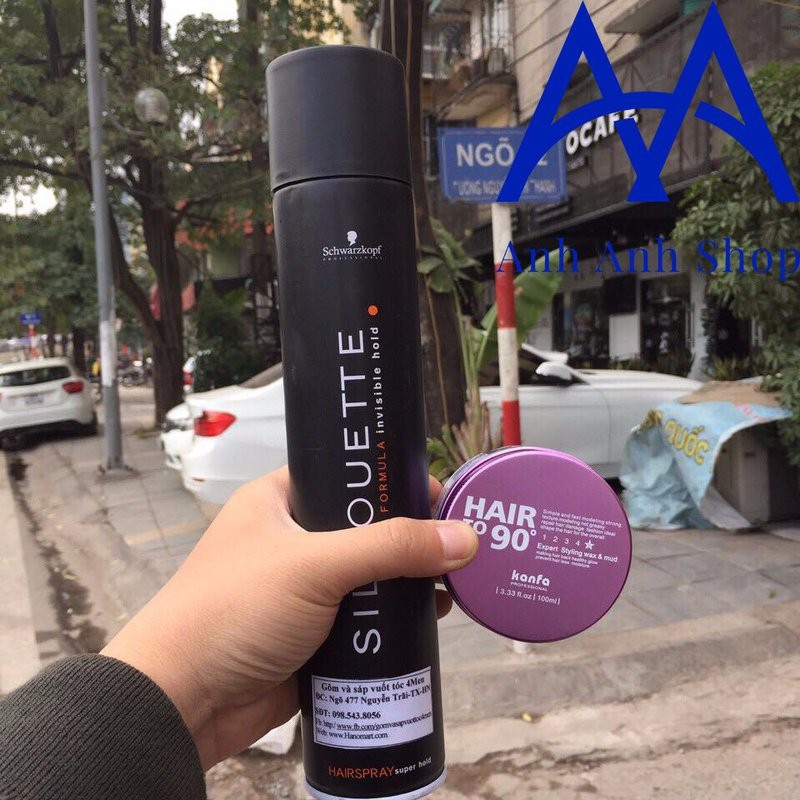 Combo Xịt Tóc Silhouette và Sáp Hair To 90 Kanfa 1