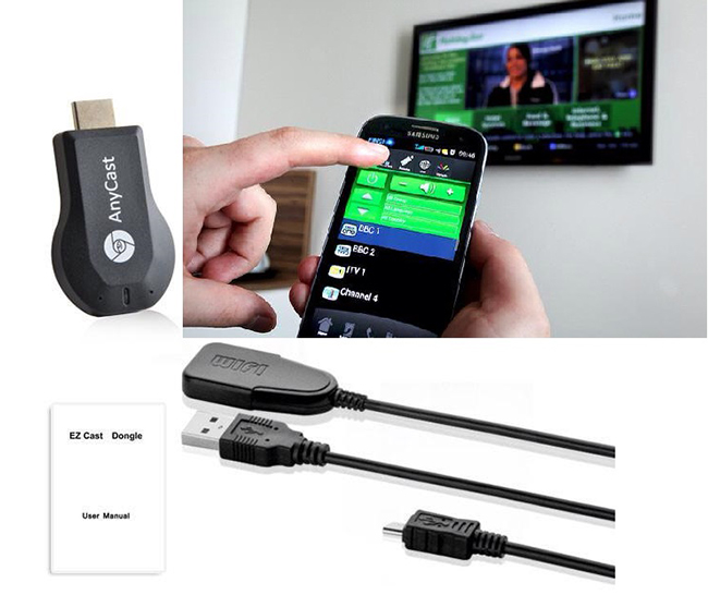 Kết nối HDMI điện thoại với tivi Anycast M2 Plus biến TV thường thành Smart