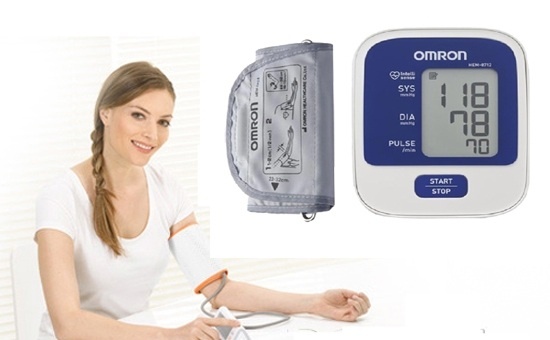 Máy đo huyết áp bắp tay Omron HEM-8712  + Tặng nhiệt kế thủy ngân