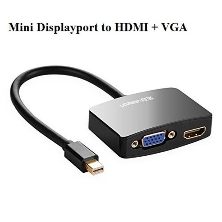 Cáp chuyển đổi Mini DisplayPort to VGA + HDMI chính hãng Ugreen 10439 1