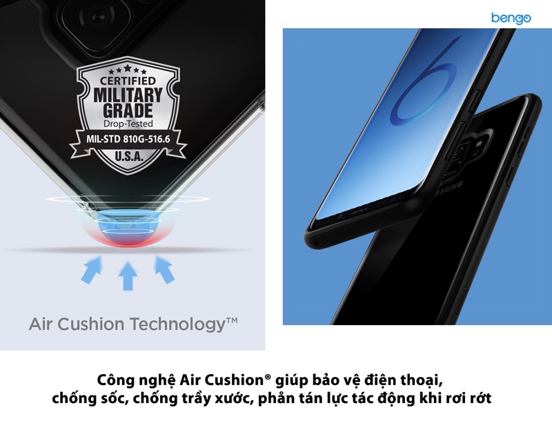 Ốp lưng Samsung Galaxy S9 SPIGEN Ultra Hybrid