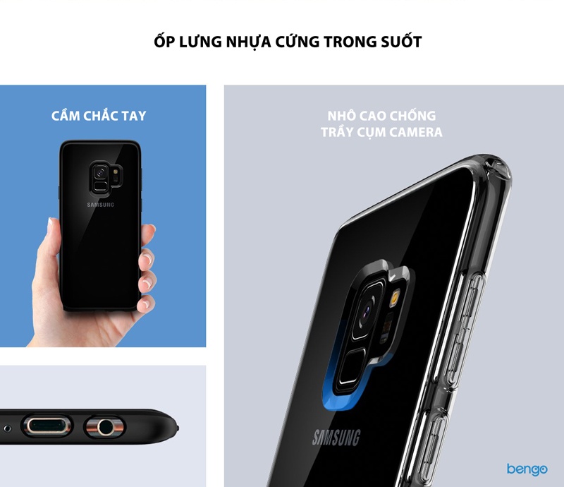 Ốp lưng Samsung Galaxy S9 SPIGEN Ultra Hybrid