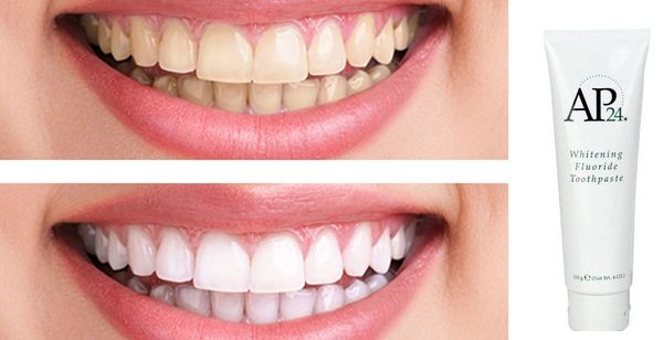 Kem đánh răng AP24 loại bỏ các mảng bám trên răng, giúp răng sạch và sáng bóng