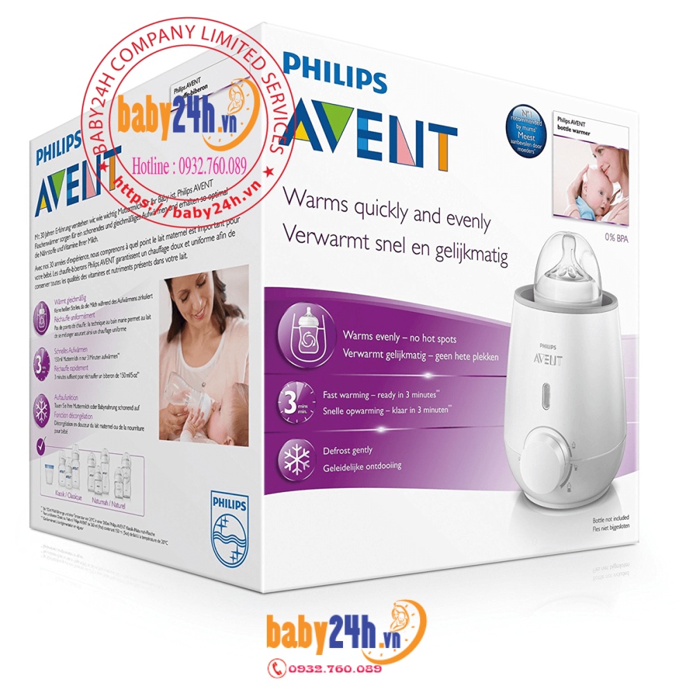 Máy hâm sữa Avent SCF355/00 New 2017