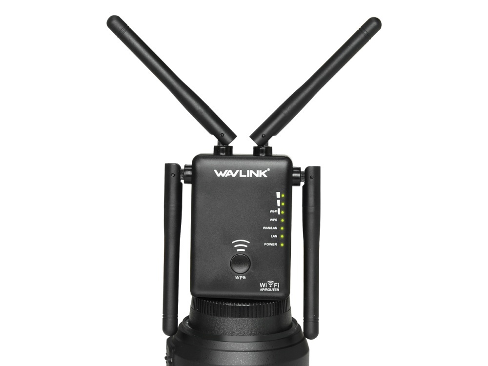 wavlink ac1200 không dây repeater tăng cao kép phạm vi mở rộng và router tăng cường tín hiệu hỗ trợ 802.11ac (300 mbps + 867 mbps) nút wps với 4 ăng ten ngoài-đen-quốc tế(eu plug) 4