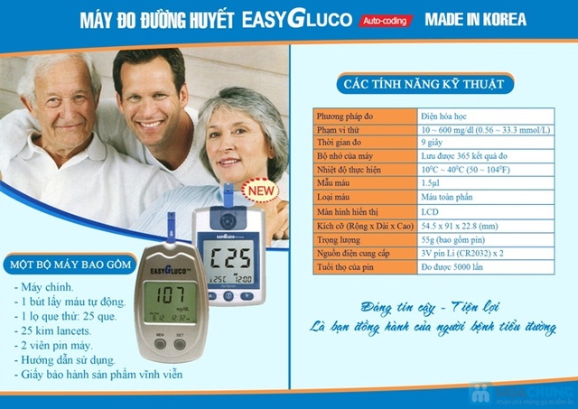 Máy đo đường huyết EasyGluco - 9