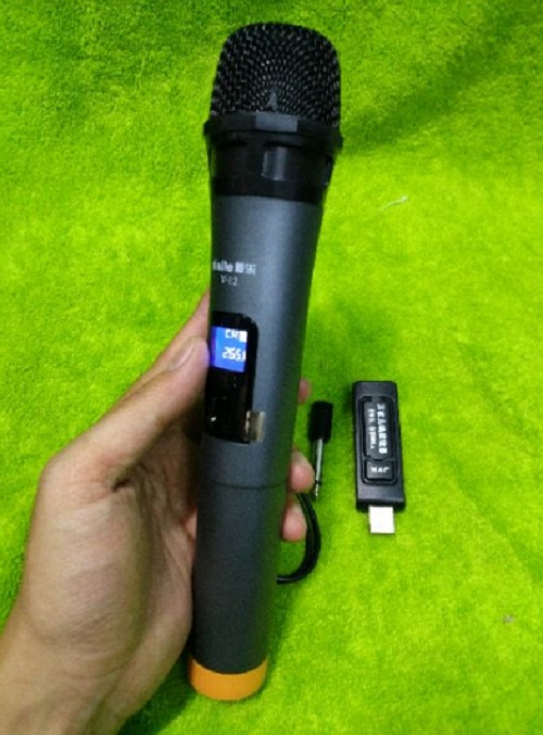Mic Không dây Daile V12 cho Loa Bluetooth Karaoke - Loa Kéo Mini 9