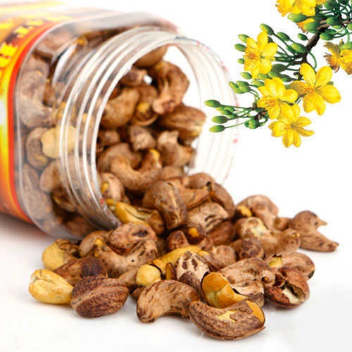 Hạt Điều Rang Muối Còn Vỏ Lụa Thơm Ngon (Hủ 500gr ) - Hạt Điều Bình Dương