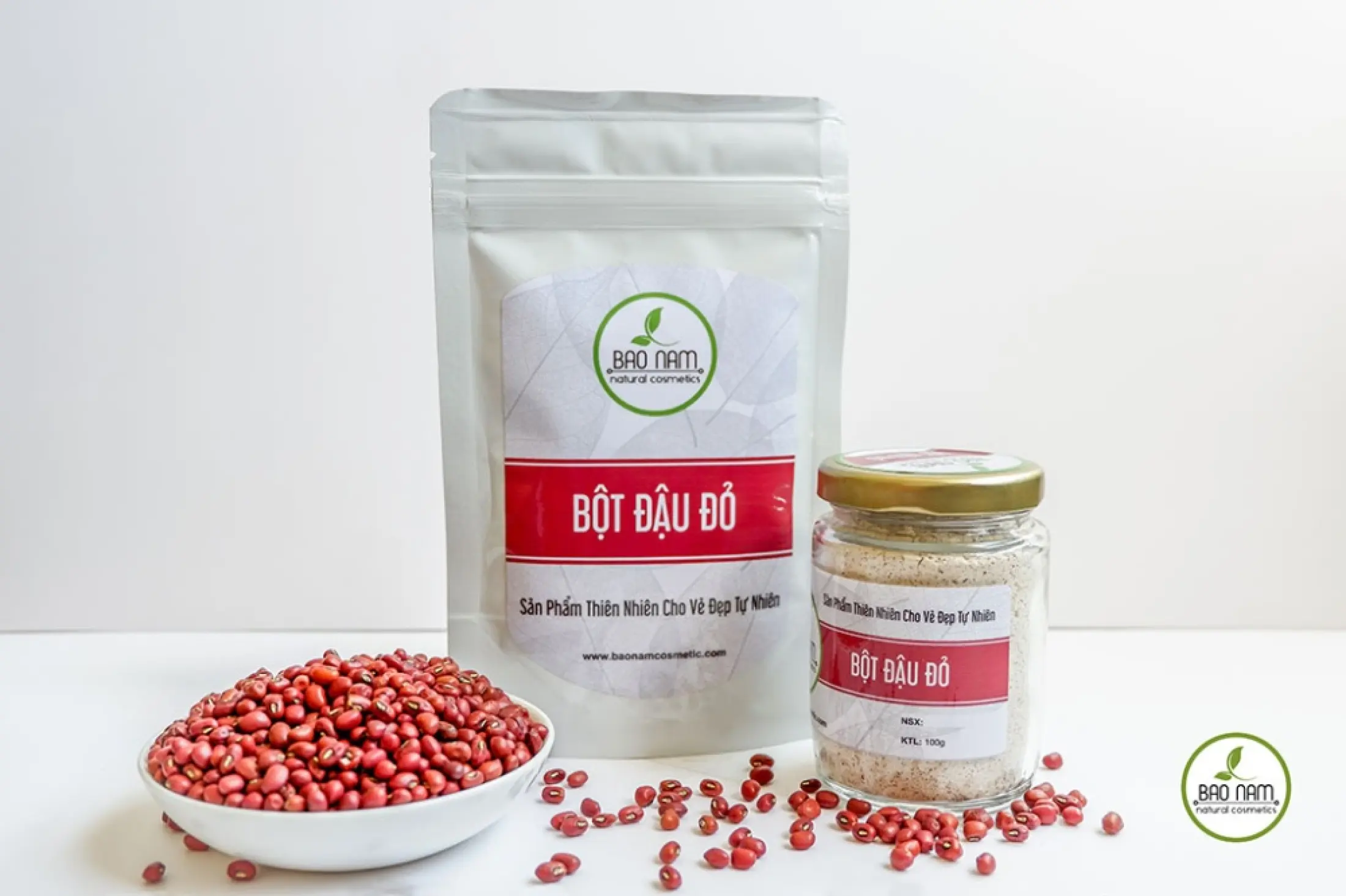 Bột đậu đỏ tắm trắng 1kg