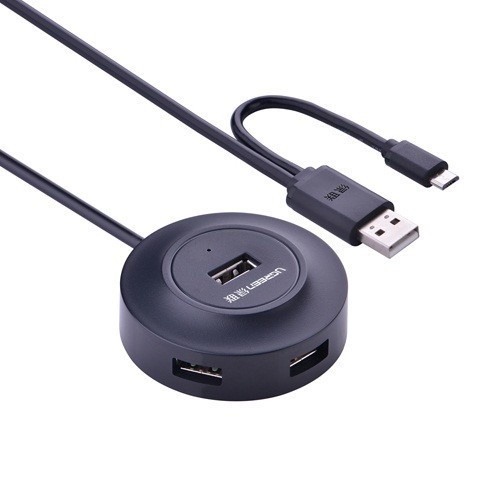 Bộ chia USB 4 cổng hỗ trợ OTG chính hãng Ugreen 20278 4