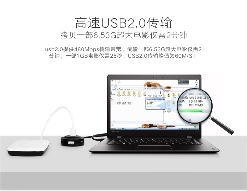 Bộ chia USB 4 cổng hỗ trợ OTG chính hãng Ugreen 20278 9