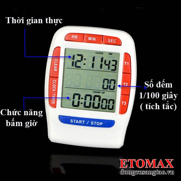 Đồng hồ bấm giờ đếm ngược mini PS-370