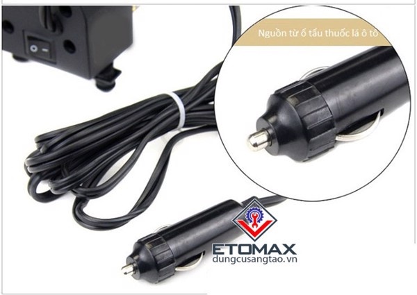 Thông số kỹ thuật máy nén khí bơm hơi mini 12v